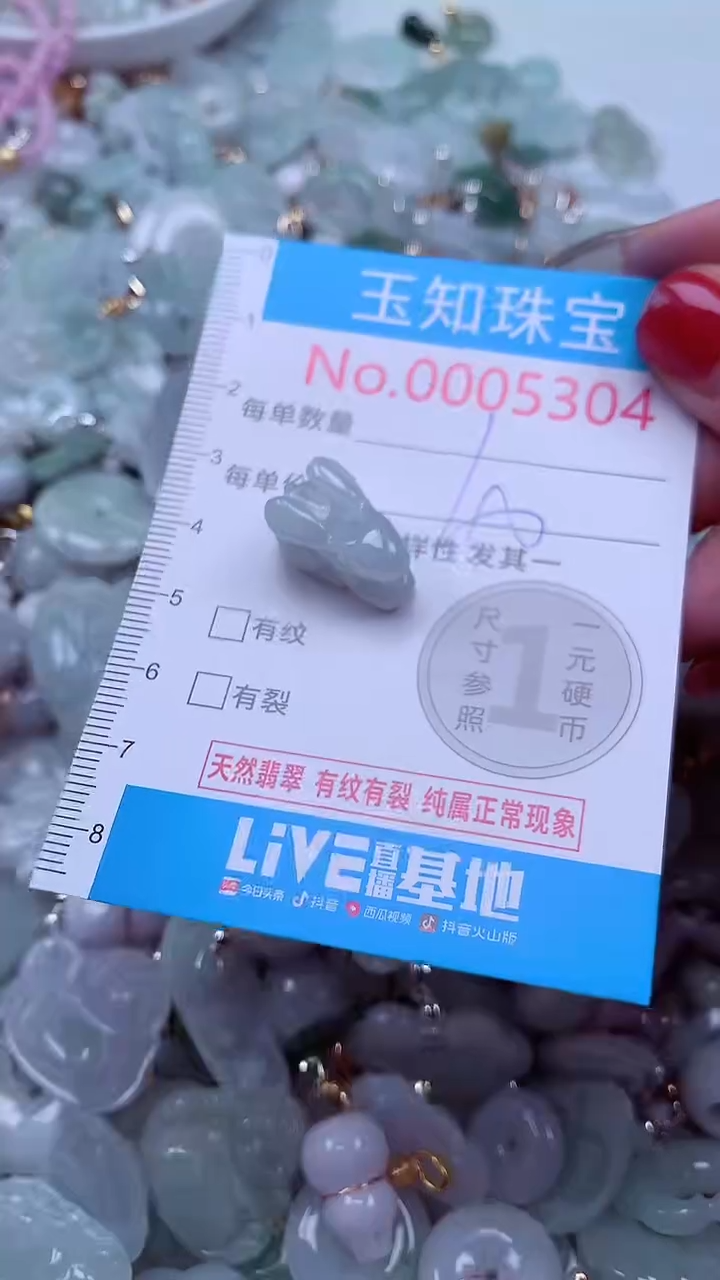 吊坠(不含链)未镶嵌翡翠5304