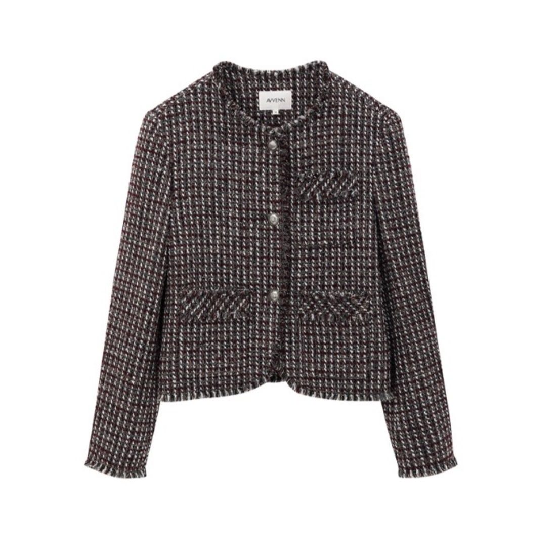 avvenn设计师品牌 26春 千鸟格 短款 小香风外套 ganjue买手店