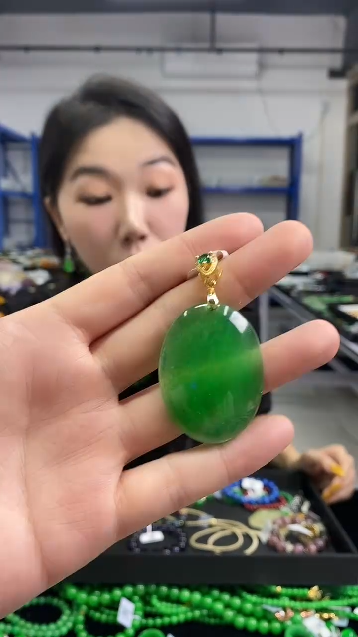 颈饰未镶嵌翡翠闪购链接多样性发其一颜色微差