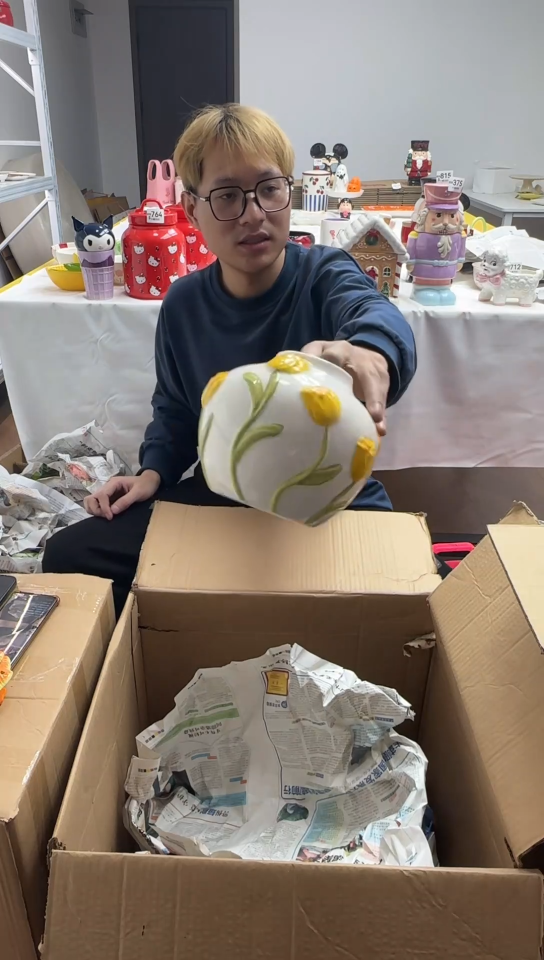 手工艺品琉璃满25包邮 微瑕陶瓷 不退不换