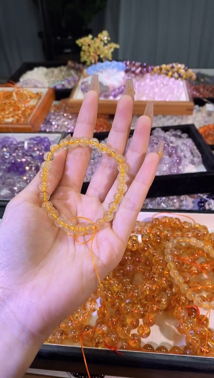 【闪购商品】发晶手链未镶嵌金发晶水晶7mm+