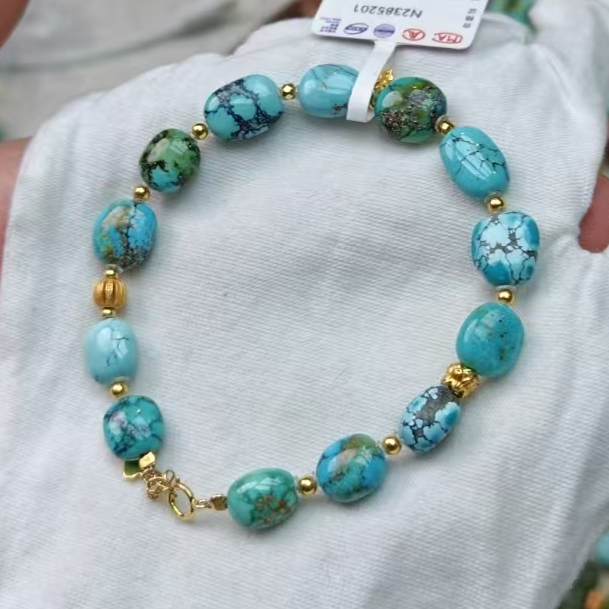 雅致家手工百搭（多样性发其一）绿松石单圈