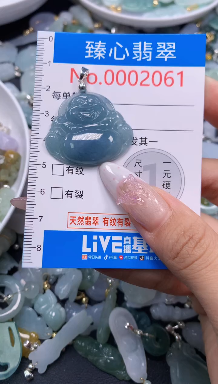 翡翠未镶嵌吊坠(不含链)2061