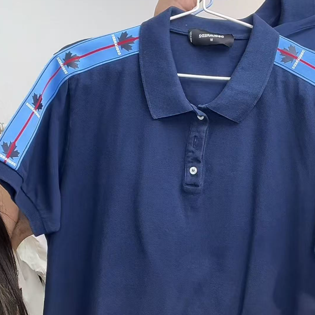 99新 FENDI/芬迪 二次方蓝色短袖