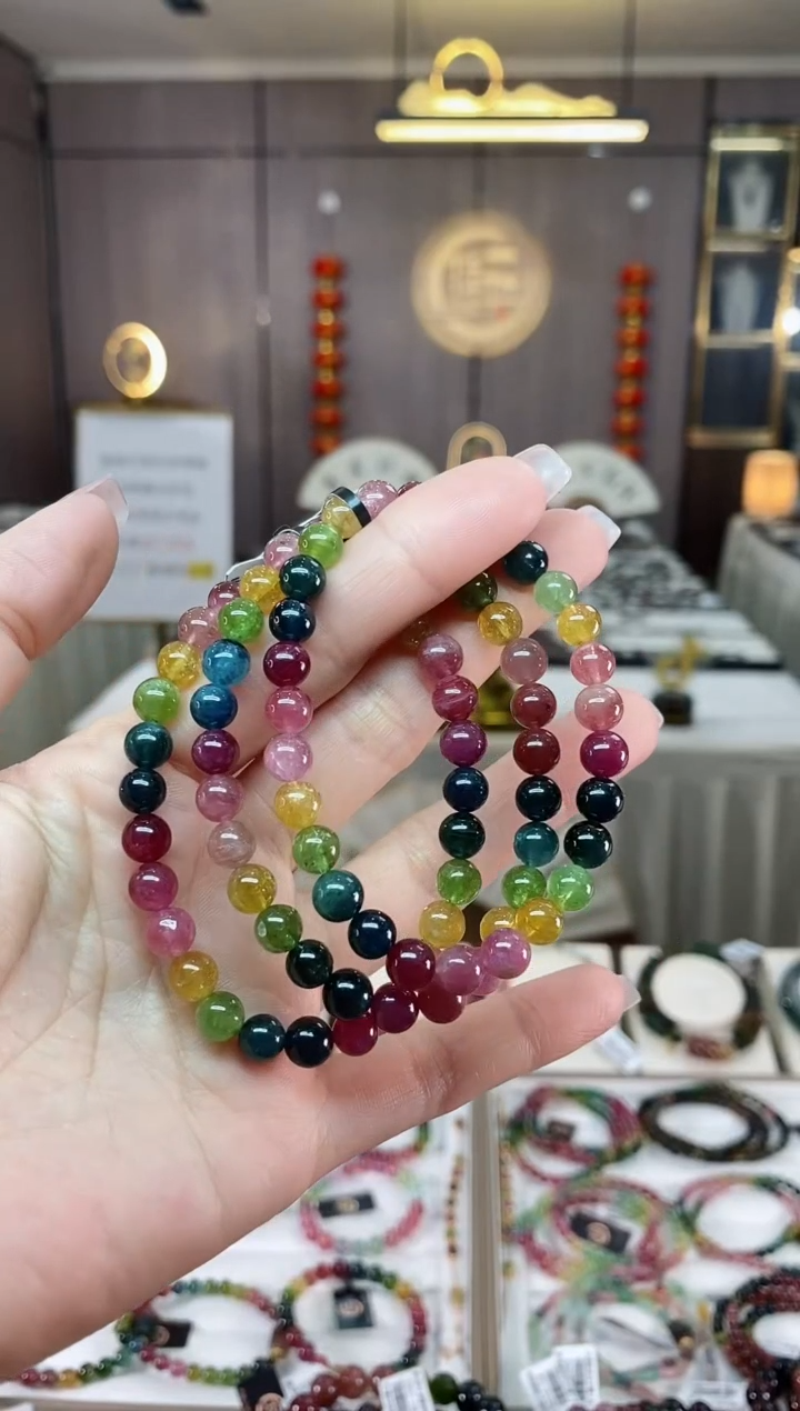 【闪购商品】碧玺单圈手串6mm+未镶嵌（多样性发一条）hon