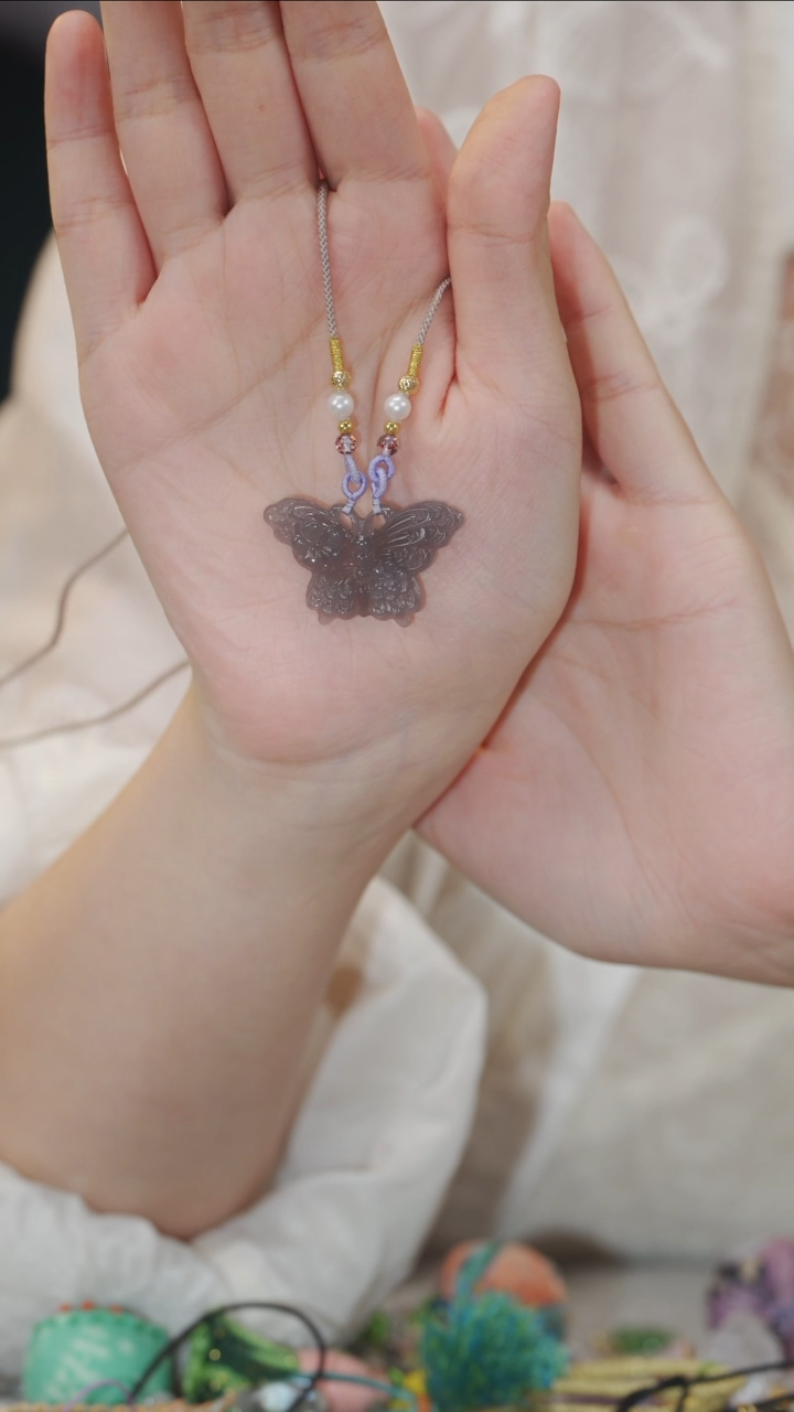 和田玉18K金镶嵌吊坠(不含链)吊坠