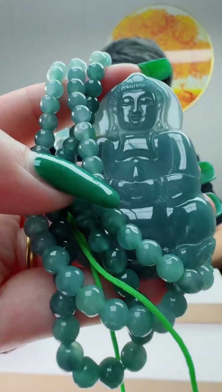 翡翠未镶嵌颈饰多样性随机发其一