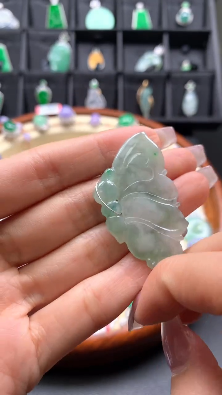 【闪购商品】翡翠颈饰未镶嵌天然缅甸A货翡翠有棉正常没运费险