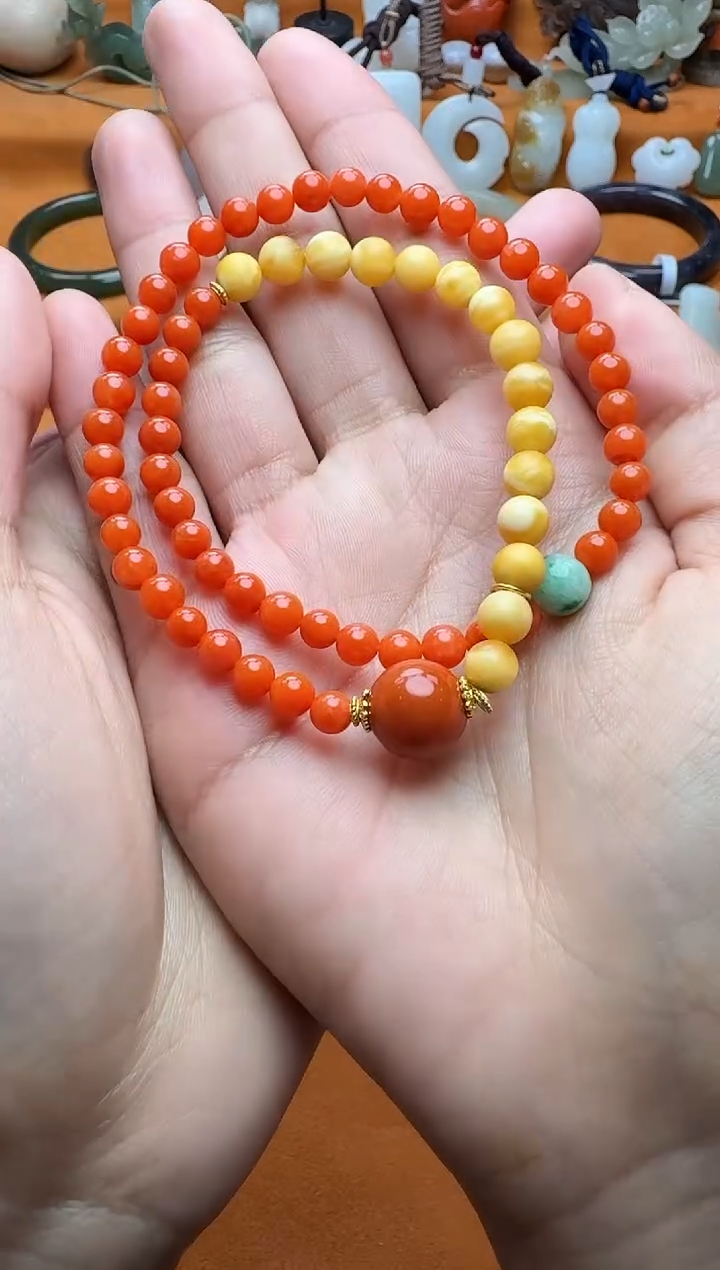 【闪购商品】南红玛瑙未镶嵌手串03多圈手串