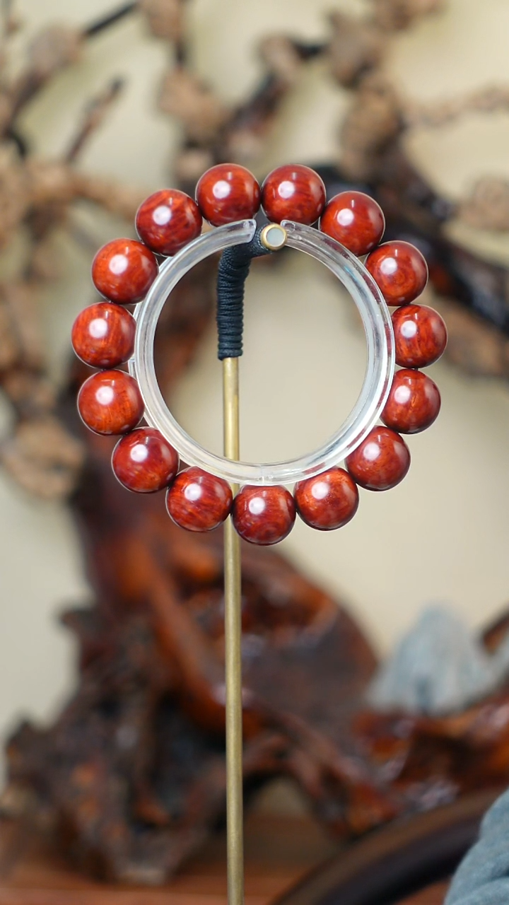 木本降真香红降花梨公1.5黄油糖结料手串