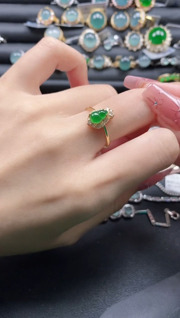 【闪购商品】翡翠戒指银S925镶嵌1111