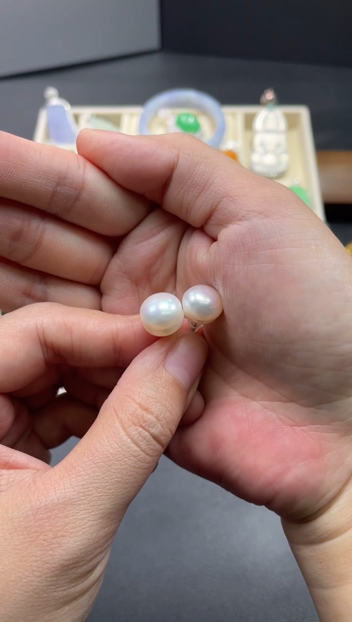 【闪购商品】淡水珍珠耳饰银S925镶嵌3.........