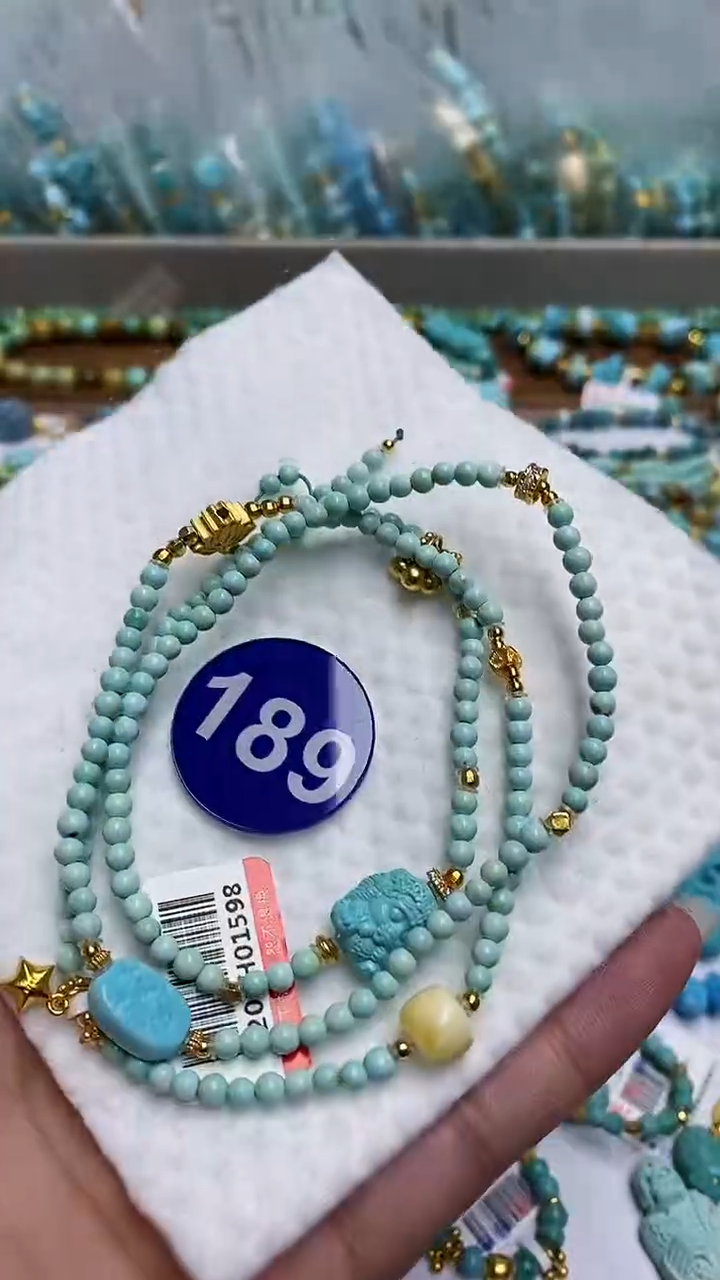 【闪购商品】绿松石手串银S925镶嵌189