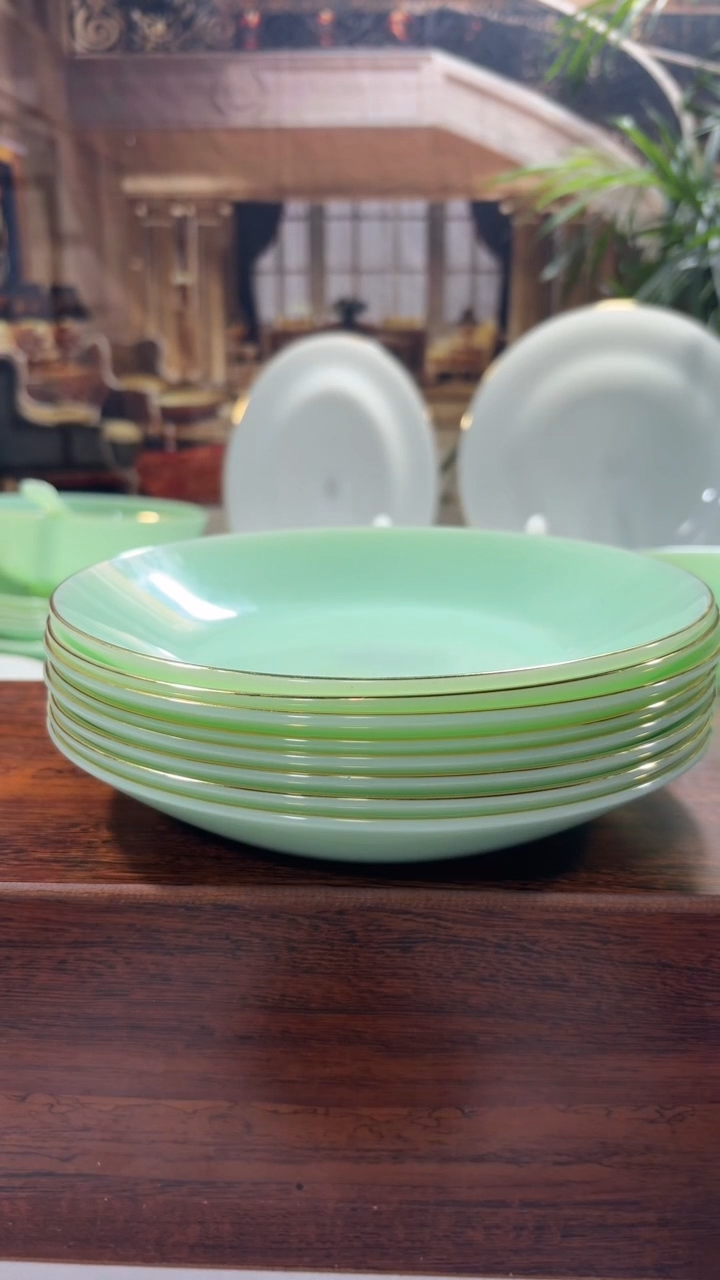 【闪购商品】... 8英寸深盘10个  玉瓷【贝美】