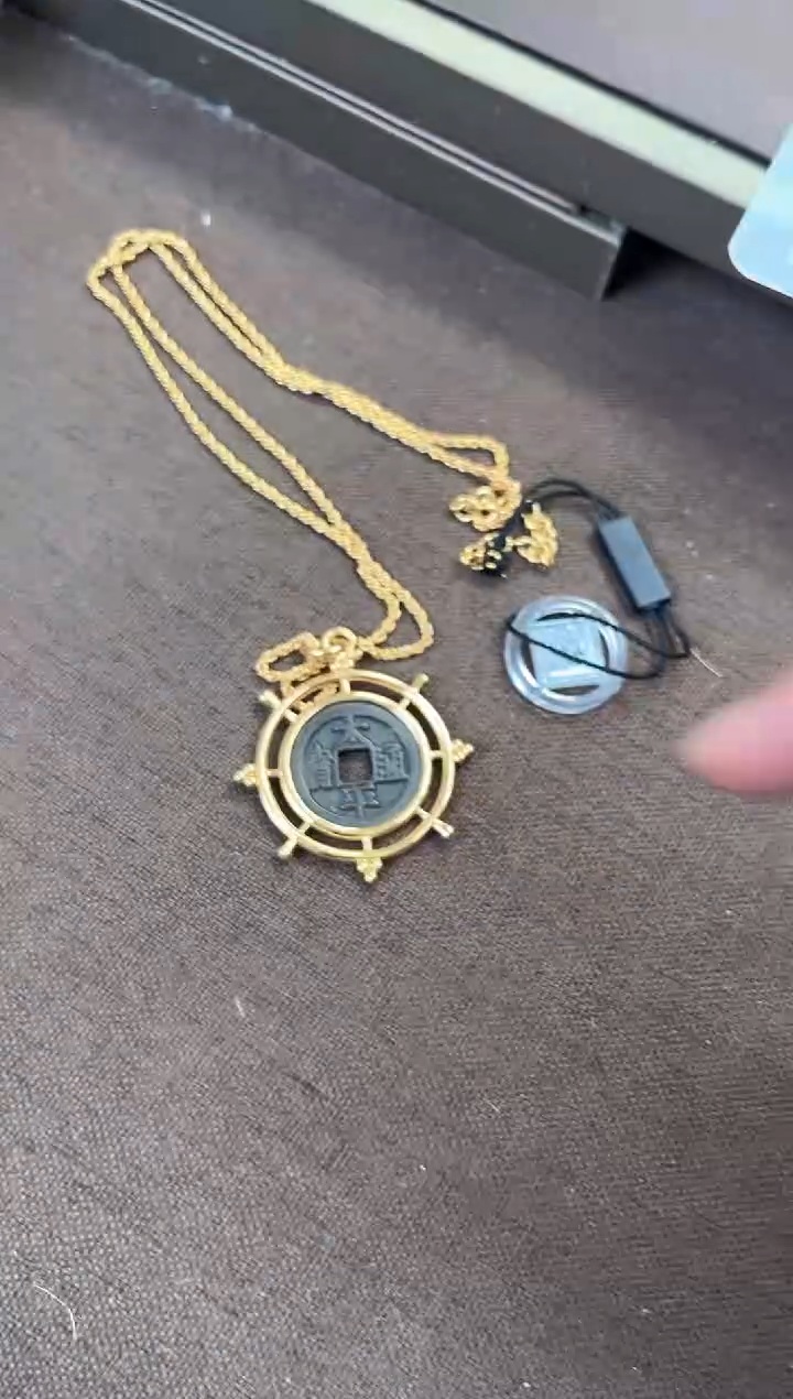 【闪购商品】铜公博鉴定 太平通宝吊坠 古代古钱币