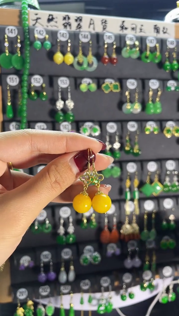 【闪购商品】翡翠耳饰银S925镶嵌026...