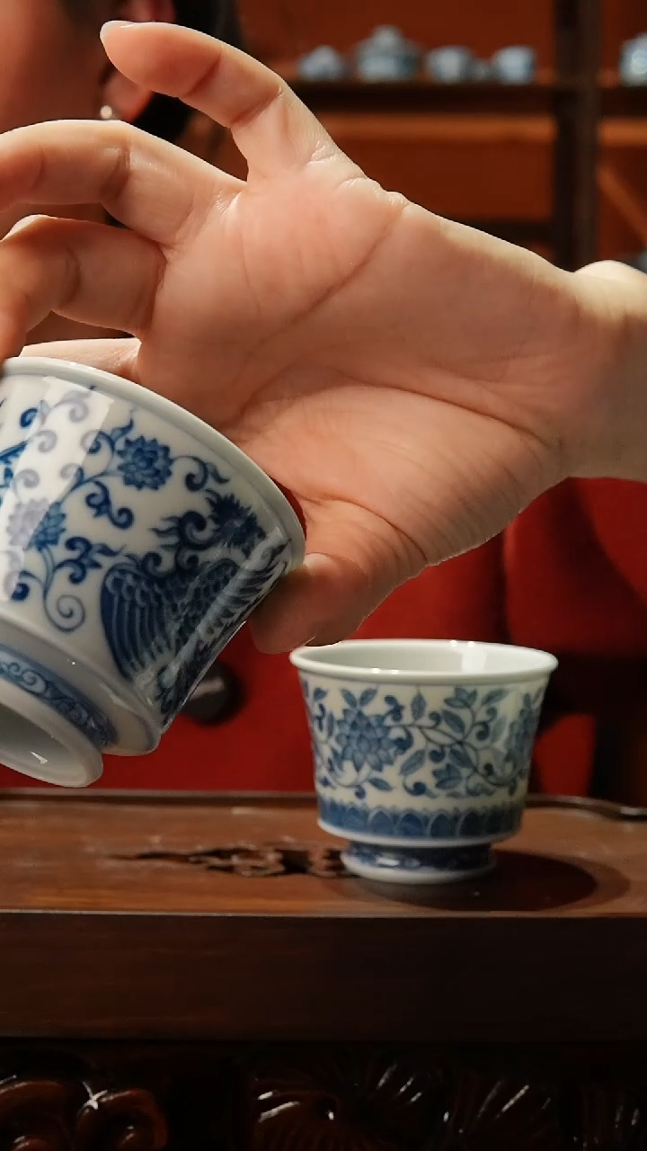 【闪购商品】景德镇镹曰手柴窑手工手绘茶具