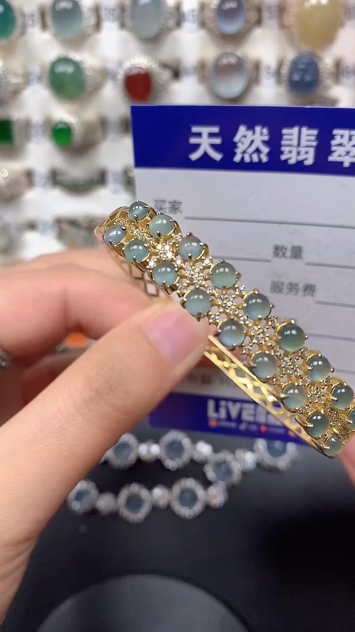 颈饰银S925镶嵌翡翠83