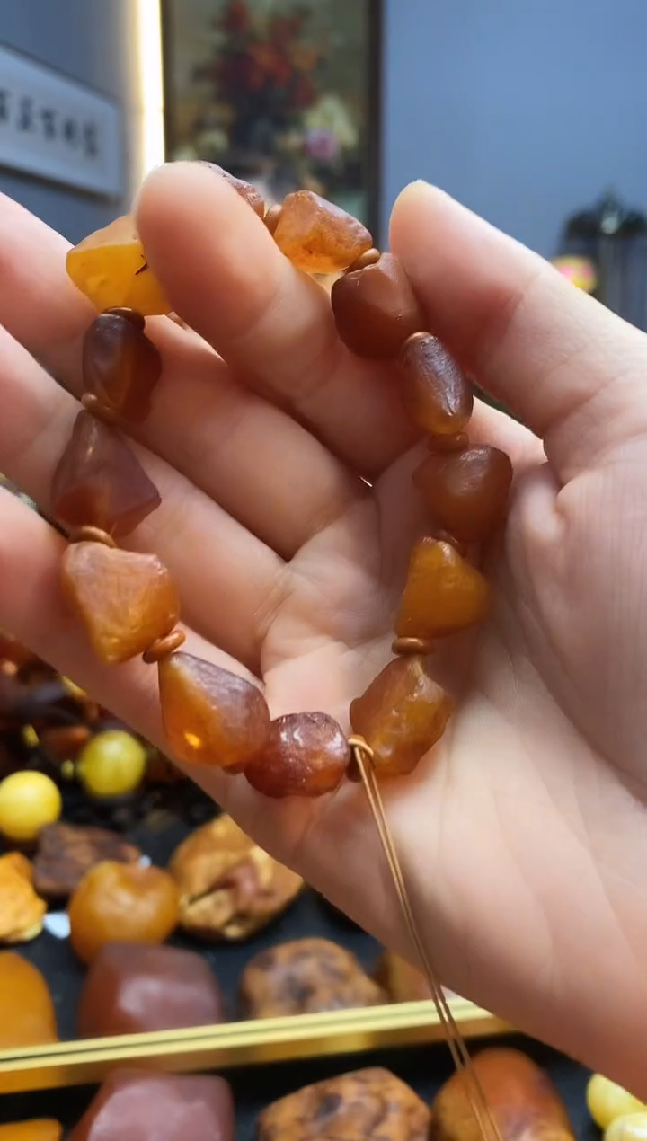 手串琥珀未镶嵌手串