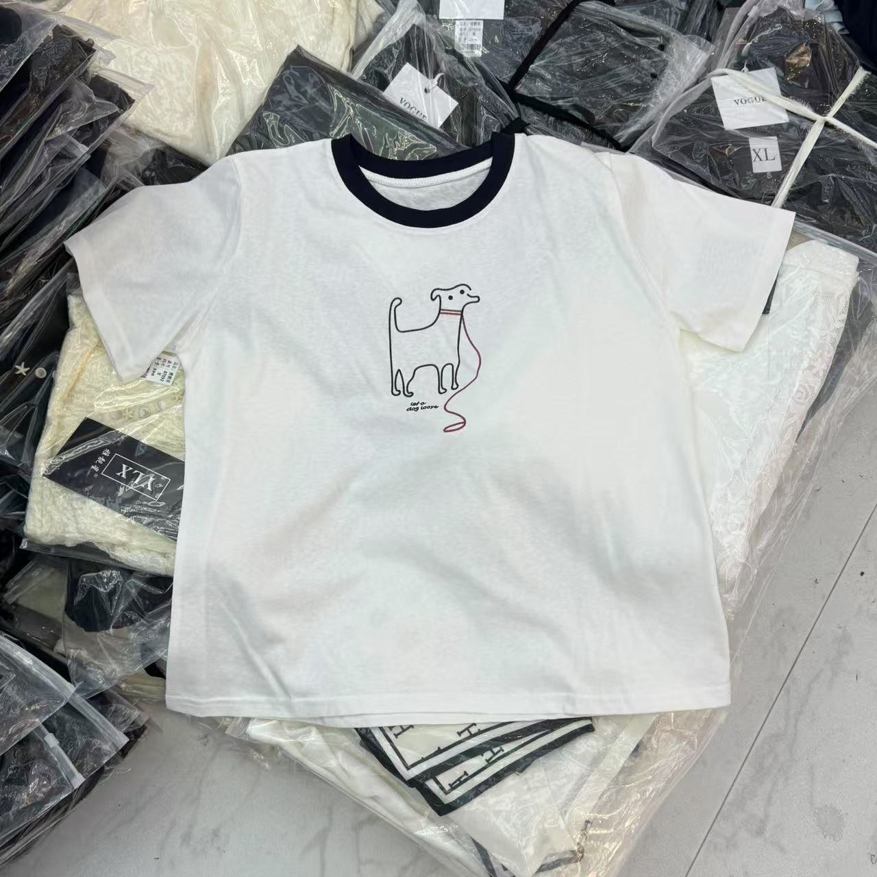 ZM25年新款设计感小狗可爱T恤