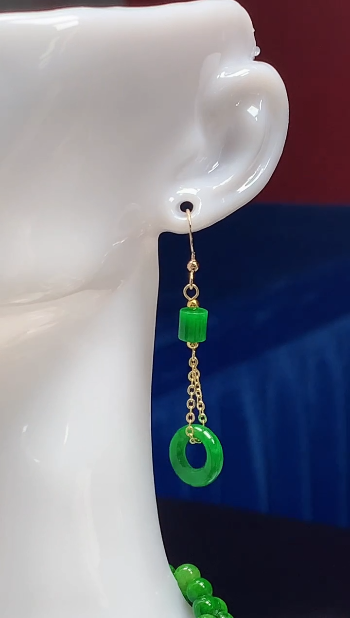 颈饰未镶嵌翡翠缅甸翡翠