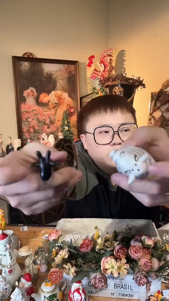 【闪购商品】默认微瑕高端树脂陶瓷摆件Q