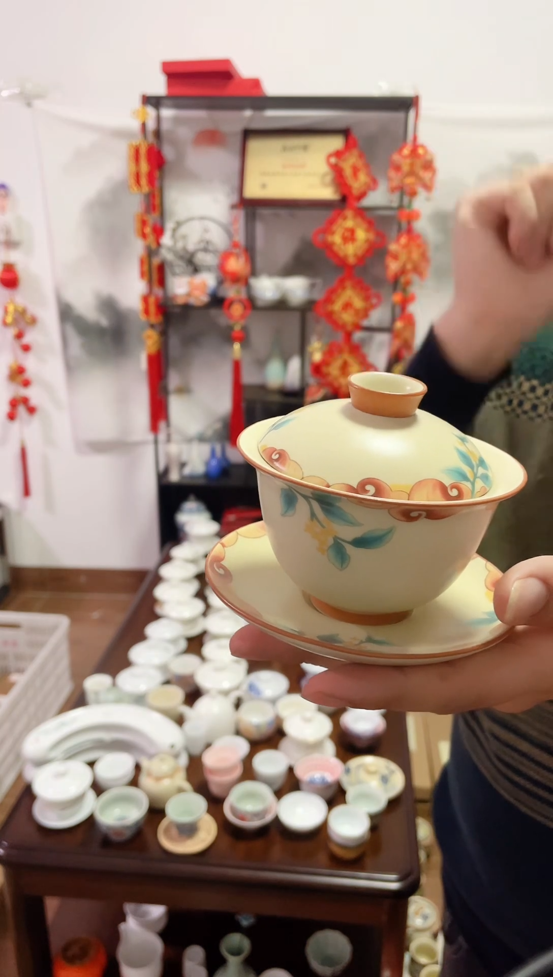 【闪购商品】【瓷心匠物】直播间福利专款黄汝桂枝盖碗