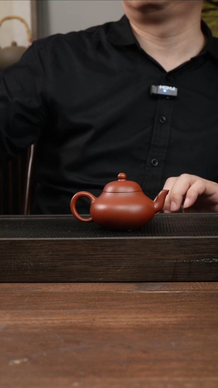 茶杯紫砂薄***凉朱泥梨形      130CC  