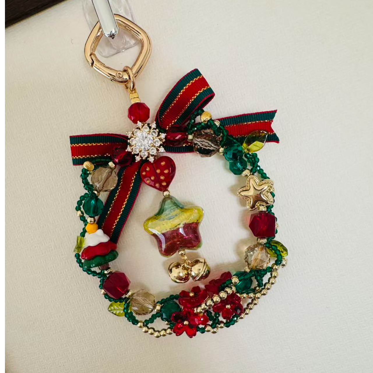 原创DIY 圣诞款手机链