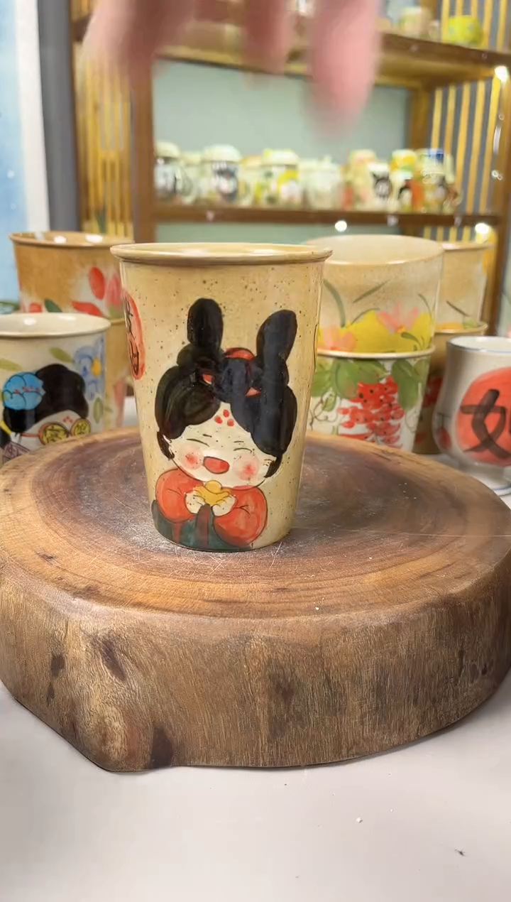 【闪购商品】瓷片手绘高温釉下彩陶瓷