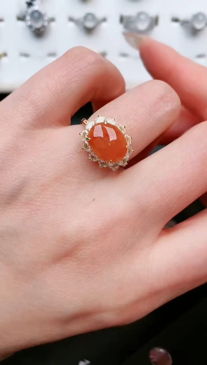 【闪购商品】翡翠戒指银S925镶嵌......