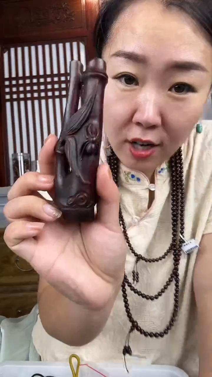 檀香紫檀（小叶紫檀）小叶紫檀节节高手把件