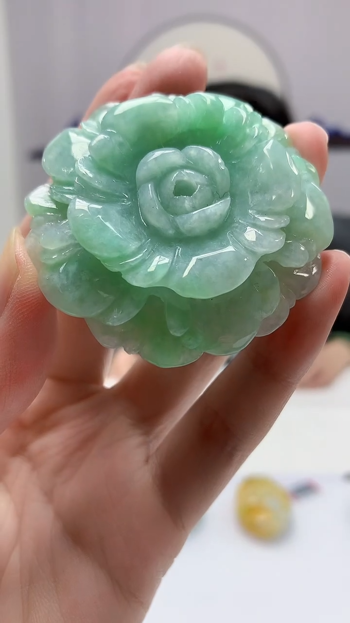 【闪购商品】定制翡翠未镶嵌4852zm-毛货挂件花牌26