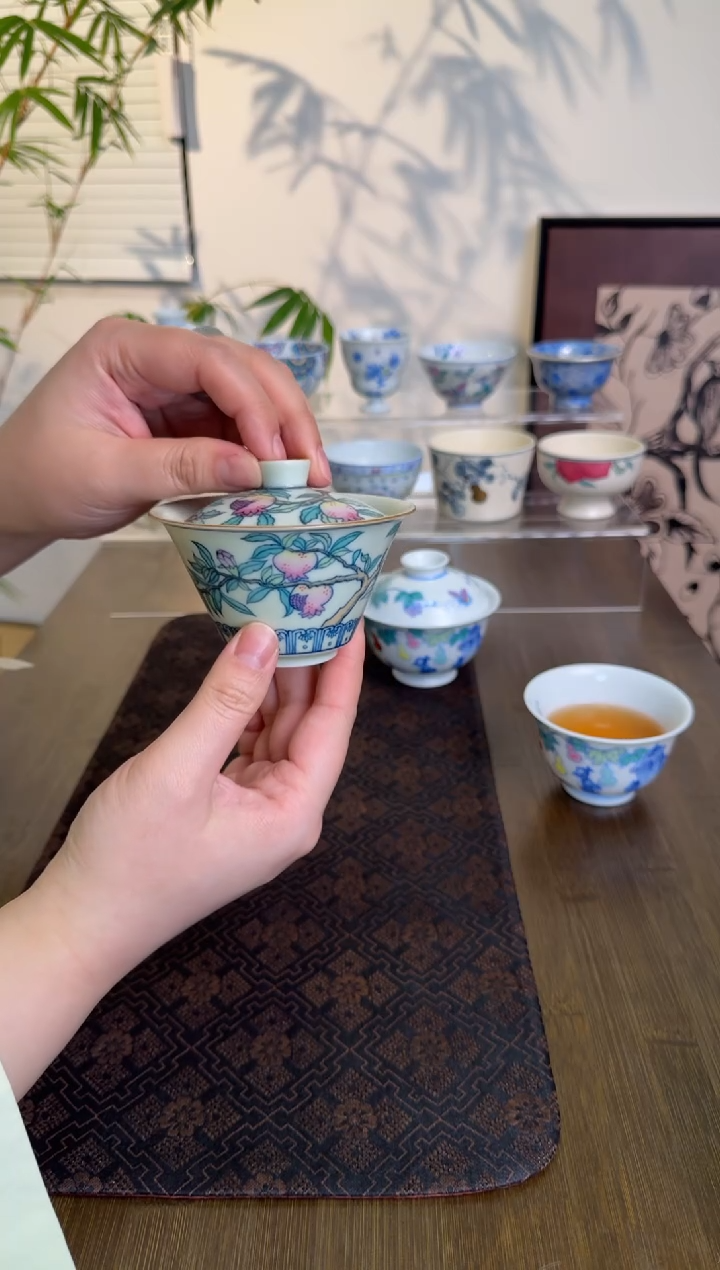 【闪购商品】景德镇手绘盖碗盖碗