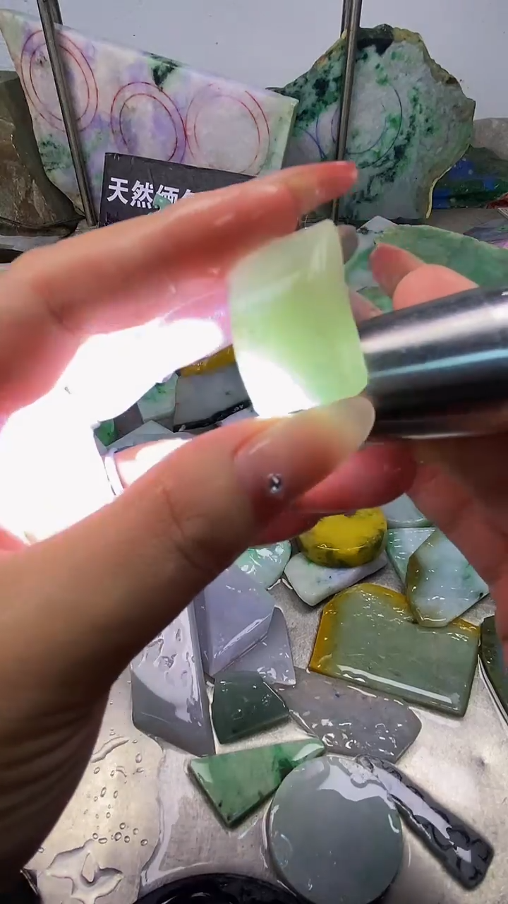 散珠翡翠天然缅甸翡翠A货233