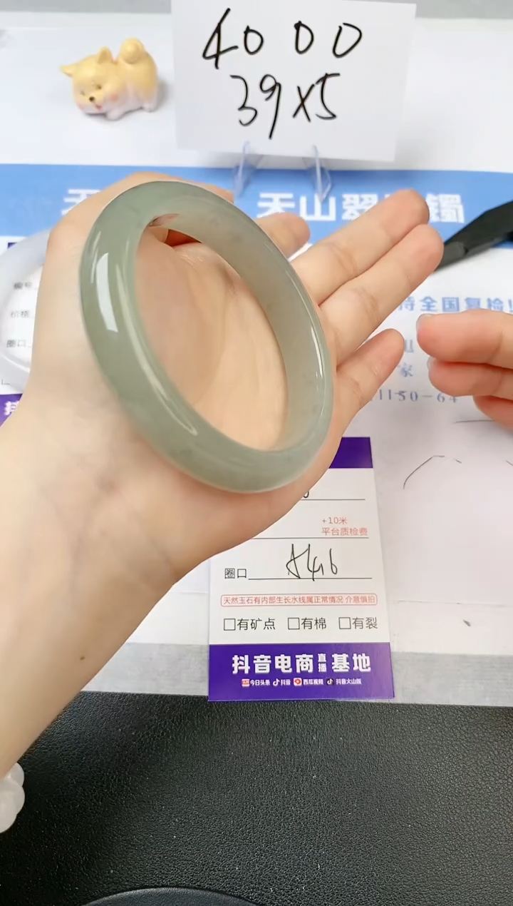 【闪购商品】石英质玉手镯未镶嵌s66-DC-54.6