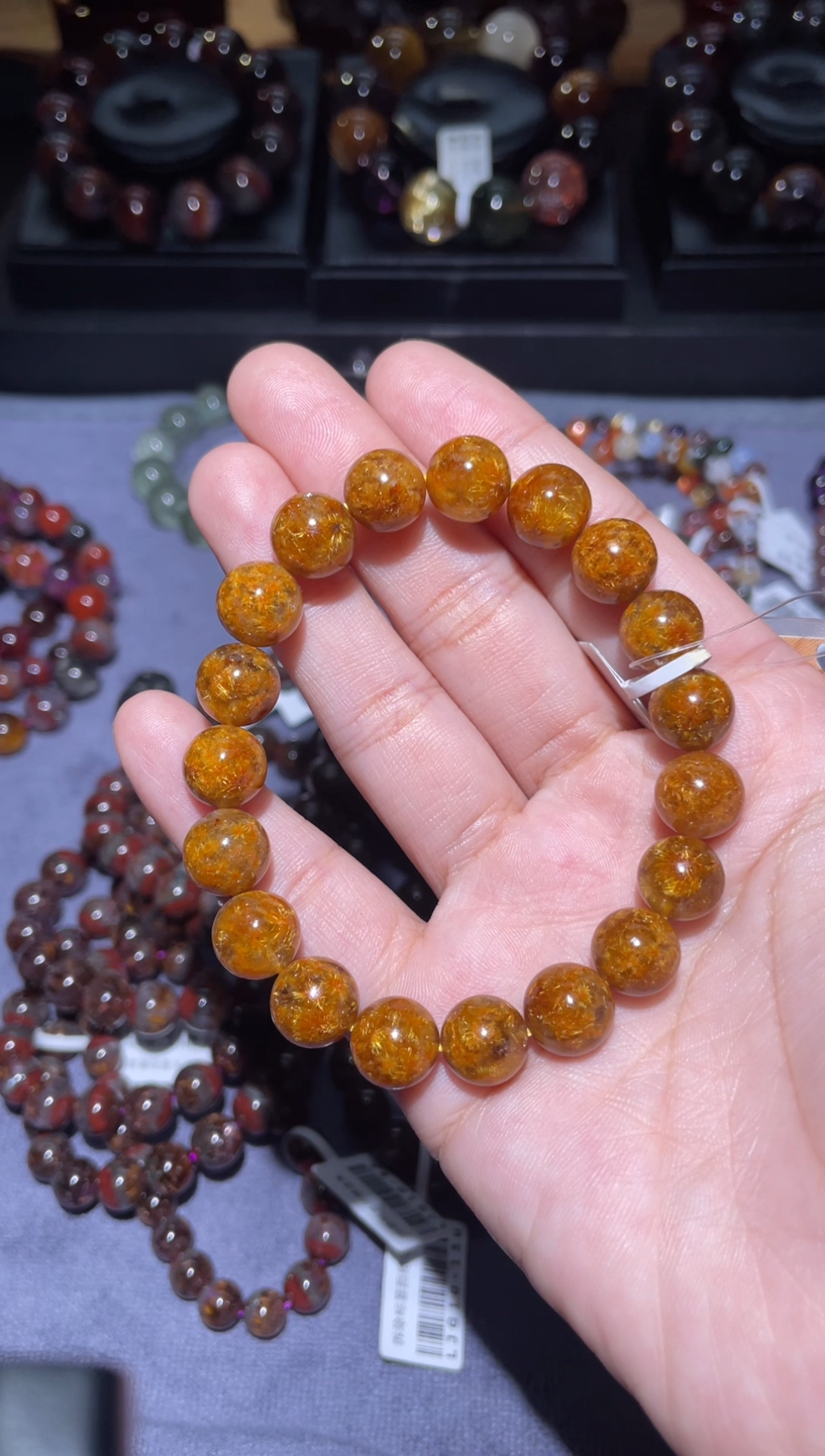 【闪购商品】水晶手链未镶嵌钛晶花单圈-07