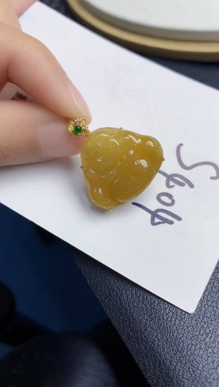 【闪购商品】翡翠颈饰18K金镶嵌000000000