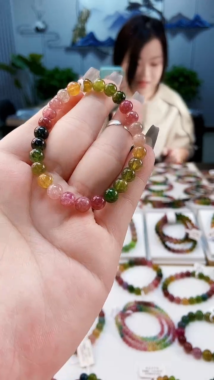 【闪购商品】碧玺手链未镶嵌G2381单圈颜色微差发1