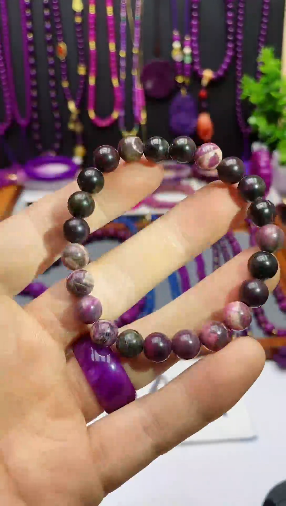 【闪购商品】苏纪石（舒俱来）手链未镶嵌带皮8mm手串