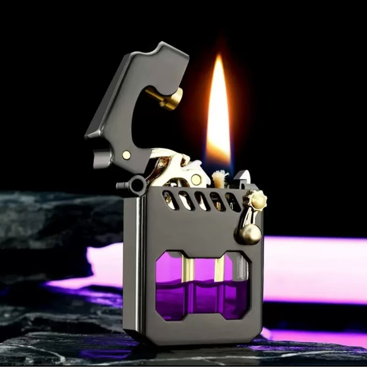 ZORRO正品佐罗煤油防风打火机可透视明油仓男士高级复古创意礼物