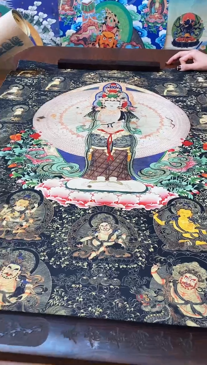 装裱画精美唐卡tk16009