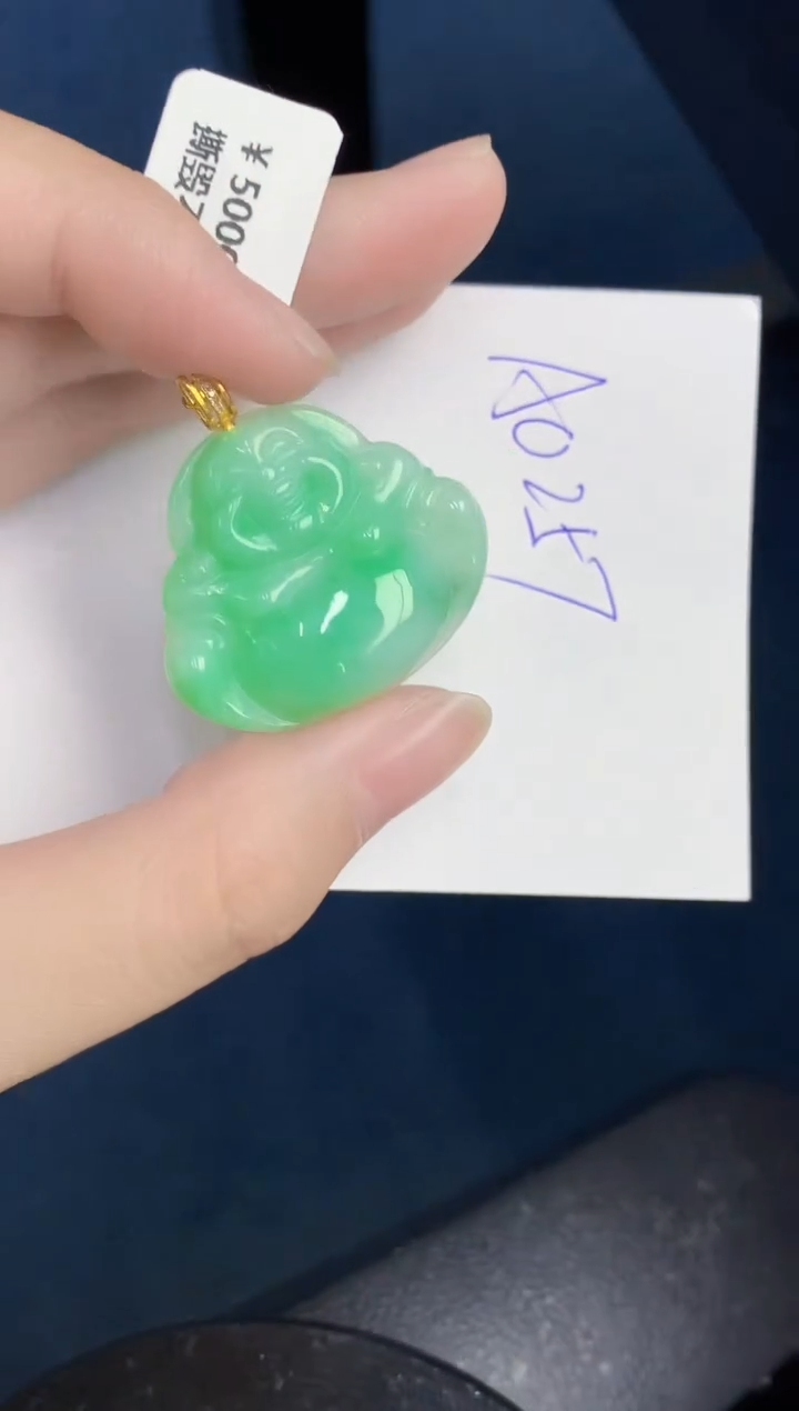 【闪购商品】翡翠颈饰18K金镶嵌000000000