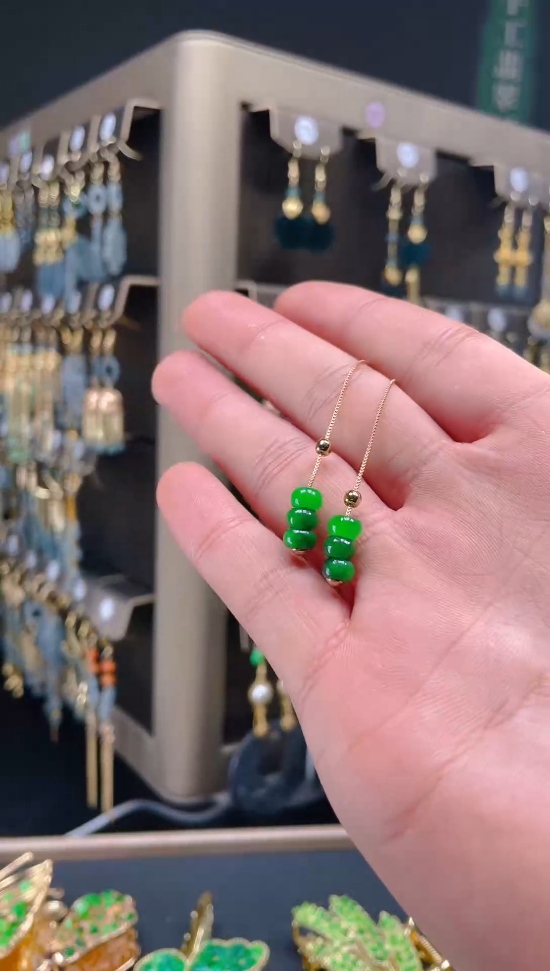 【闪购商品】翡翠耳饰合金060翡翠饰品