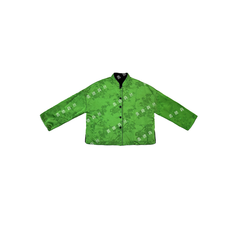 翡德莉丝【绿色双面外套】冰心推荐国风双面双穿外套