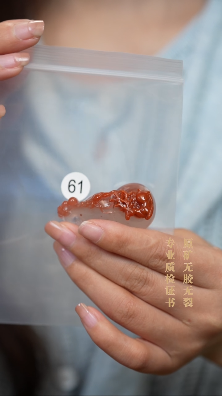 颈饰未镶嵌南红玛瑙原矿无优化无胶裂吊坠葫芦