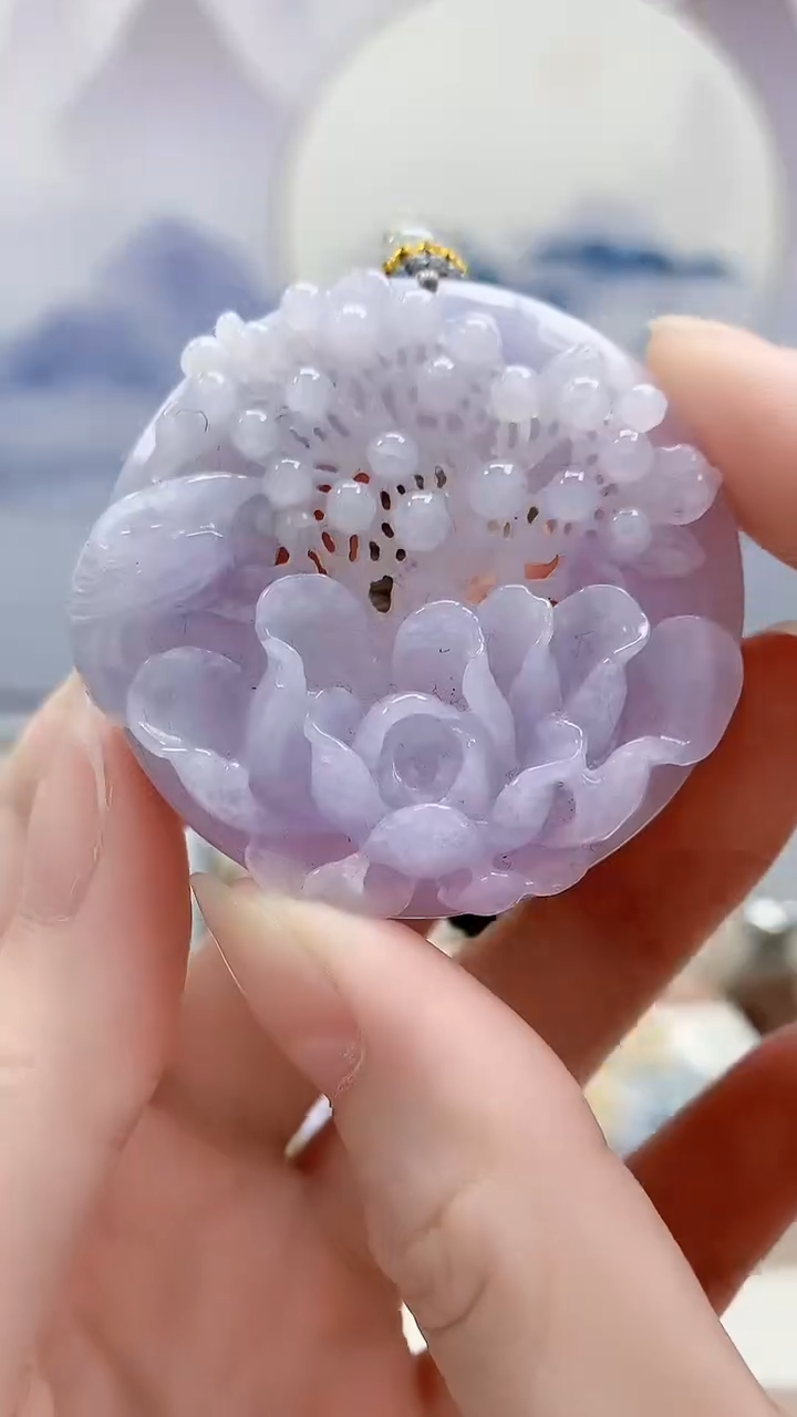 未镶嵌定制翡翠5160ry-毛货挂件76