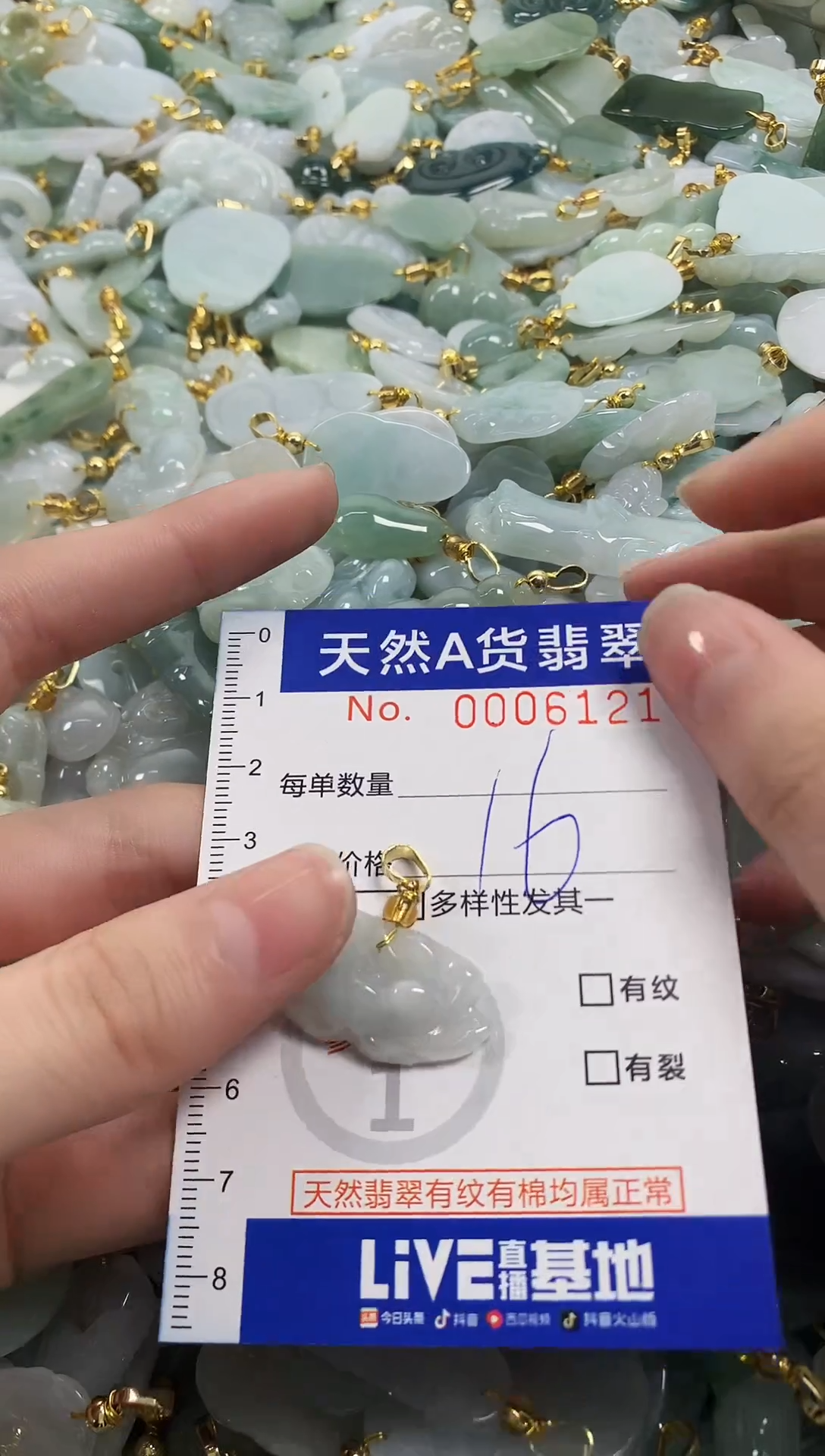 颈饰未镶嵌翡翠天然a货翡翠