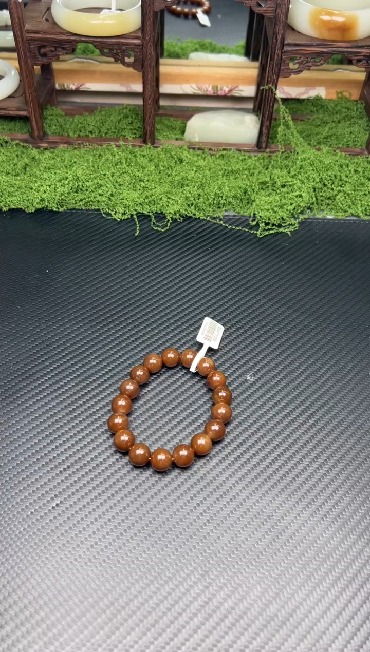 未镶嵌手串和田玉若羌微色差卡12