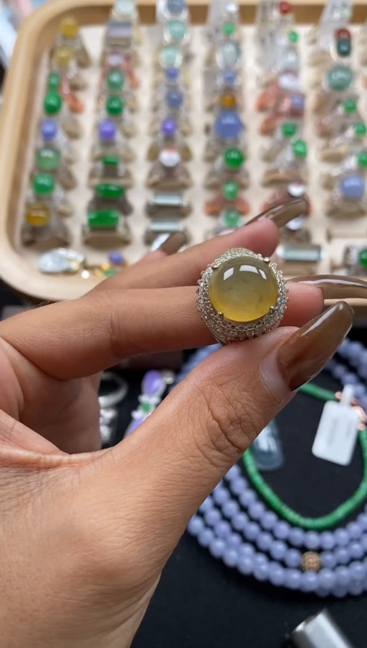 未镶嵌戒指翡翠缅甸天然a货翡翠